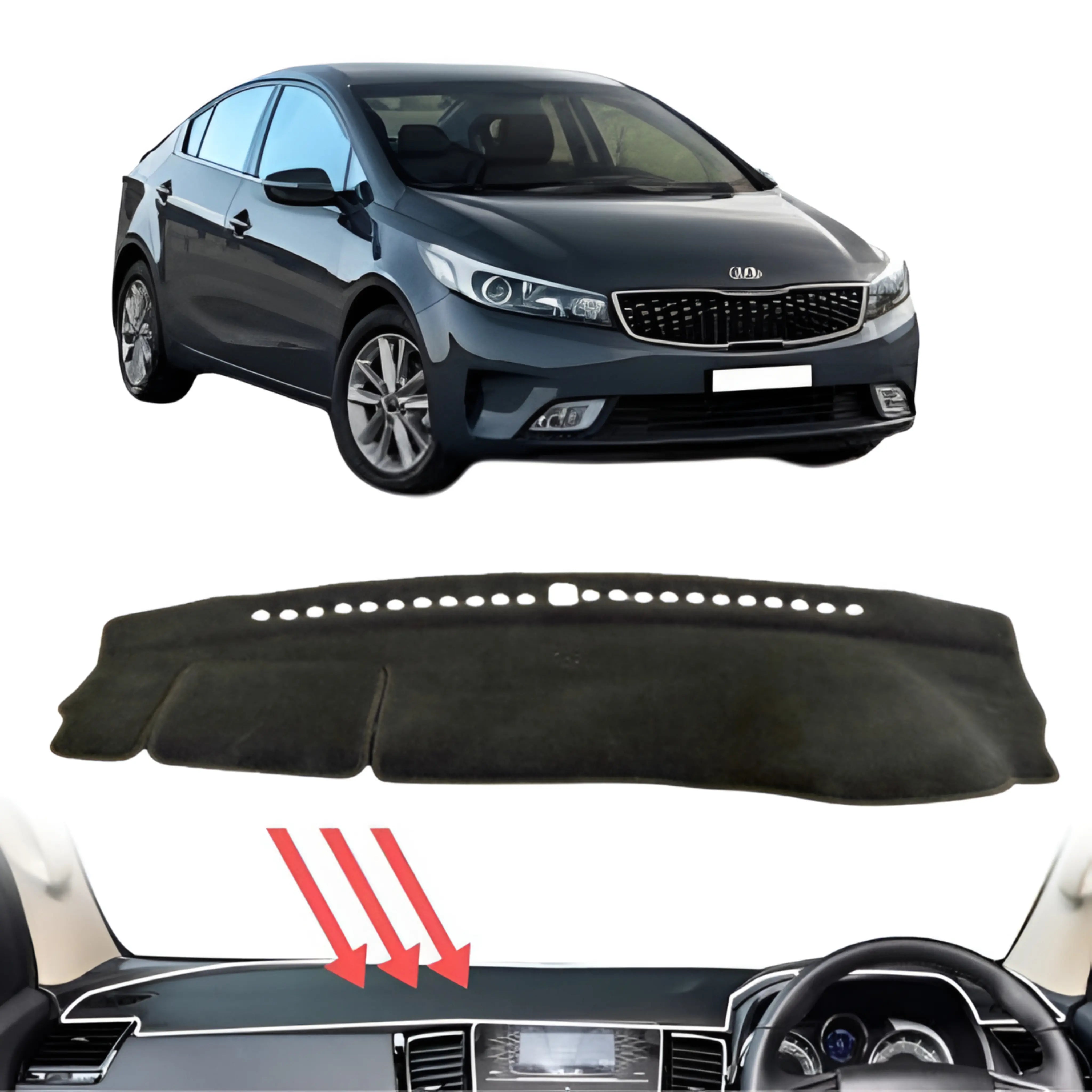 1 Australia Kia Cerato Dash mat Kia Cerato Accessories By The Organised Auto