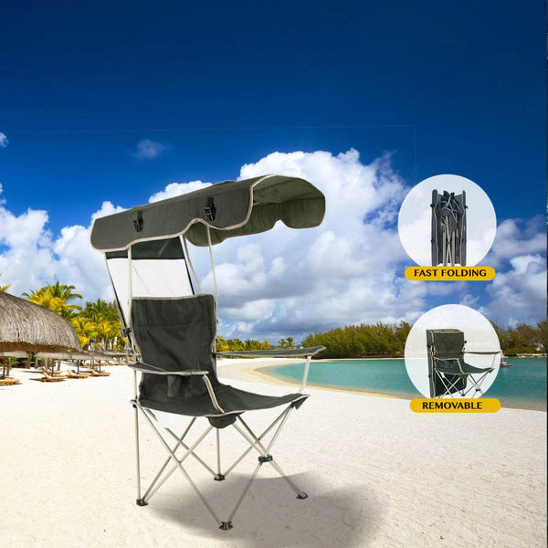 Premium Foldable Canopy Chair With Sun Shade