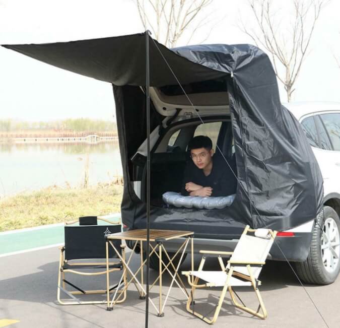 car boot tent Tently™ The Really Easy Ultimate Car Tent for Camping