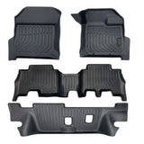 3D Rubber Car Floor Mats Fits  Isuzu MU-X MUX - 3 Rows- 2021 - 2025