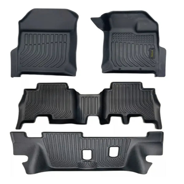 3D Rubber Car Floor Mats Fits  Isuzu MU-X MUX - 3 Rows- 2021 - 2025