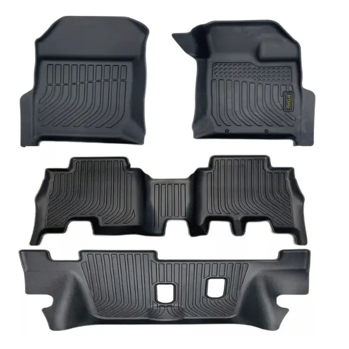 3D Rubber Car Floor Mats Fits  Isuzu MU-X MUX - 3 Rows- 2021 - 2025