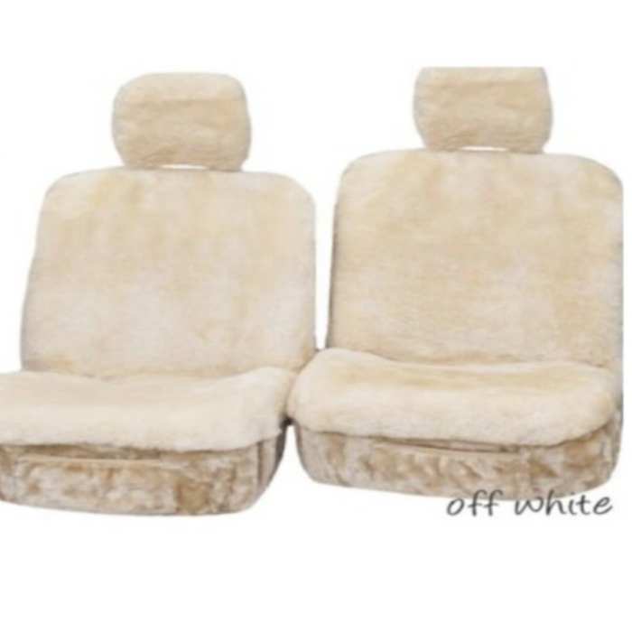 Snugseat™ Sheepskin Seat Covers Combo Front Pair 30MM For Nissan Patrol Y62