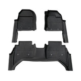 7D Rubber Car Floor Mats Fits D-MAX DMAX Dual Cab 2020 -  Present