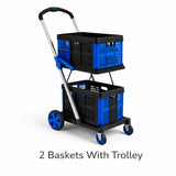 Foldable Shopping Trolley Cart Heavy‑Duty Shopping And Utility