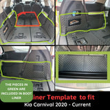 CarLux™  Custom Made Boot Liner for New Kia Carnival 2020-Current