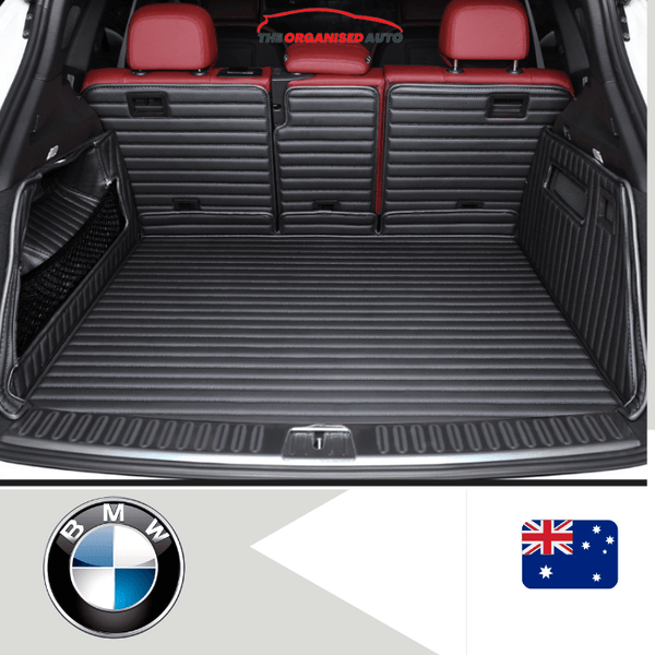 CarLux™ Custom Made Nappa PU Leather Trunk Boot Mats Liner For BMW