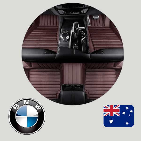 CarLux™  Custom Made Nappa PU Leather Car Floor Mats for BMW