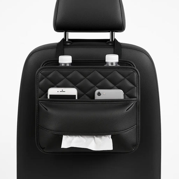 Car Back Seat Organiser With Tissue Dispenser