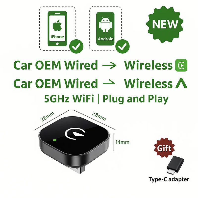 CarPlay Adapter – Wireless And Fast Pairing