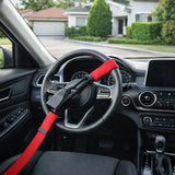 Car Steering Wheel Lock with Seat Belt Anti‑Theft Protection