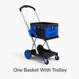 Foldable Shopping Trolley Cart Heavy‑Duty Shopping And Utility