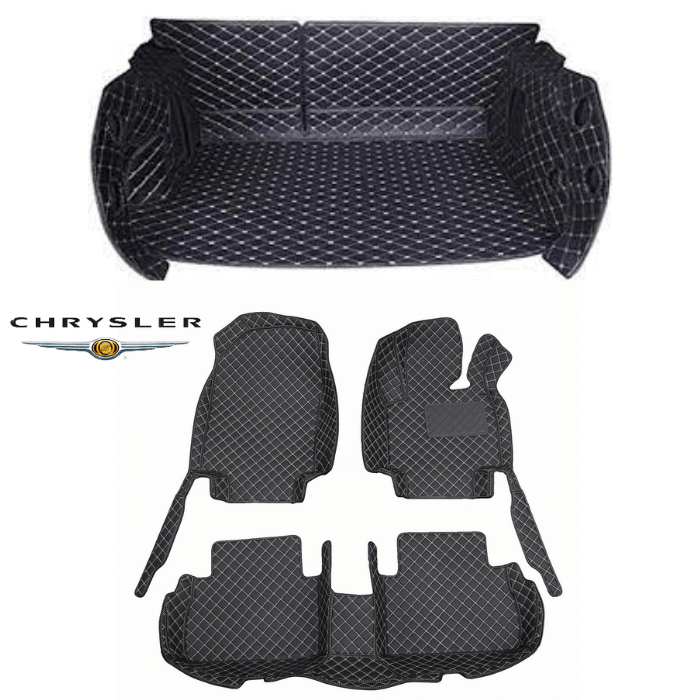 CarLux Complete Floor Protection Set: 3D Boot Liner and Car Mats For Your Chrysler