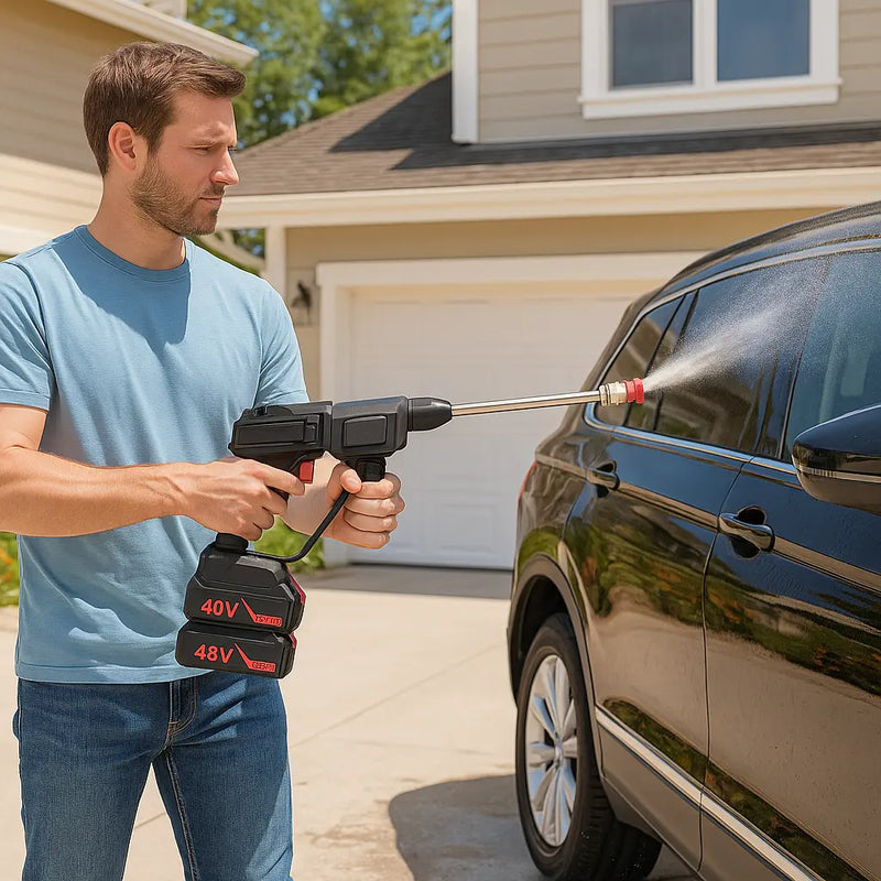 Cordless Electric Pressure Washer Car Wash Spray Gun