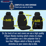 Custom Neoprene REAR Seat Covers for Hyundai Palisade 8 Seat SUV 2020-On (Row 2)