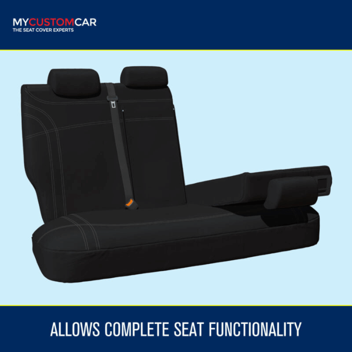 Custom Neoprene REAR Seat Covers for Hyundai Palisade 8 Seat SUV 2020-On (Row 2)