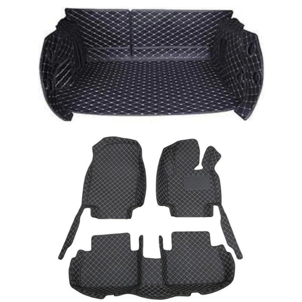 CarLux™ Complete Floor Protection Set: 3D Boot Liner and Car Mats For Your Skoda