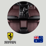 CarLux™  Custom Made Nappa PU Leather Car Floor Mats for Ferarri