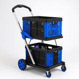 Foldable Shopping Trolley Cart Heavy‑Duty Shopping And Utility