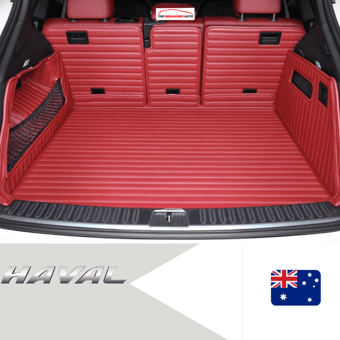 CarLux™  Custom Made Nappa PU Leather Trunk Boot Mats Liner For GWM Haval