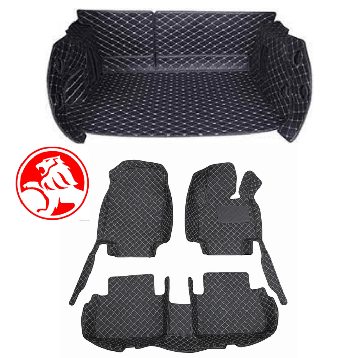 CarLux™ Complete Floor Protection Set: 3D Boot Liner and Car Mats For Your Holden