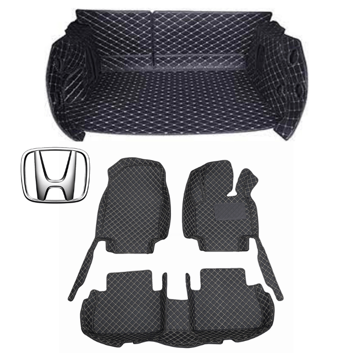 CarLux™ Complete Floor Protection Set: 3D Boot Liner and Car Mats For Your Honda