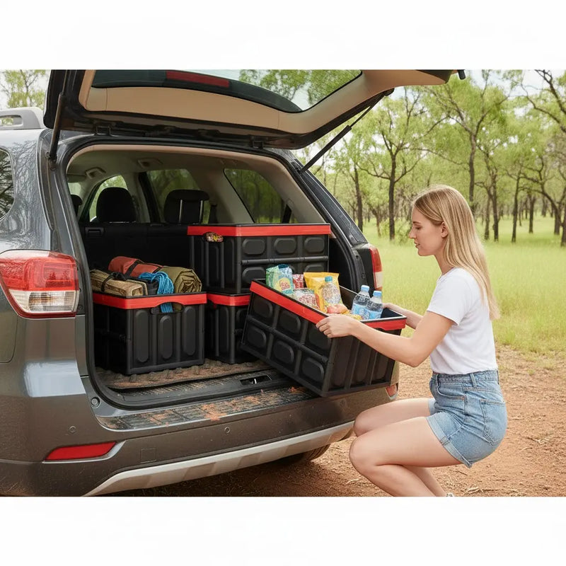 Heavy Duty Hard-Shell Car Boot Organiser | Collapsible Storage Crate ...