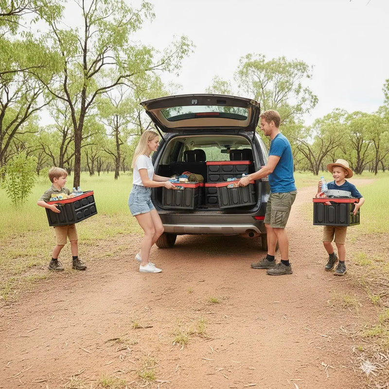 Heavy Duty Hard-Shell Car Boot Organiser | Collapsible Storage Crate ...
