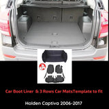 CarLux™ Complete Floor Protection Set: 3D Boot Liner and Car Mats For Your Holden