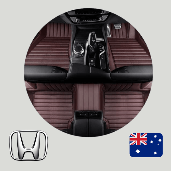 CarLux™ Custom Made Nappa PU Leather Car Floor Mats for Honda