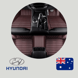 CarLux™ Custom Made Nappa PU Leather Car Floor Mats for Hyundai