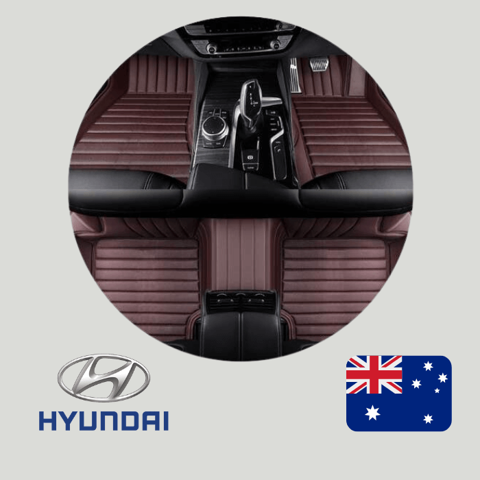 CarLux™ Custom Made Nappa PU Leather Car Floor Mats for Hyundai