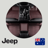 CarLux™ Custom Made Nappa PU Leather Car Floor Mats for Jeep