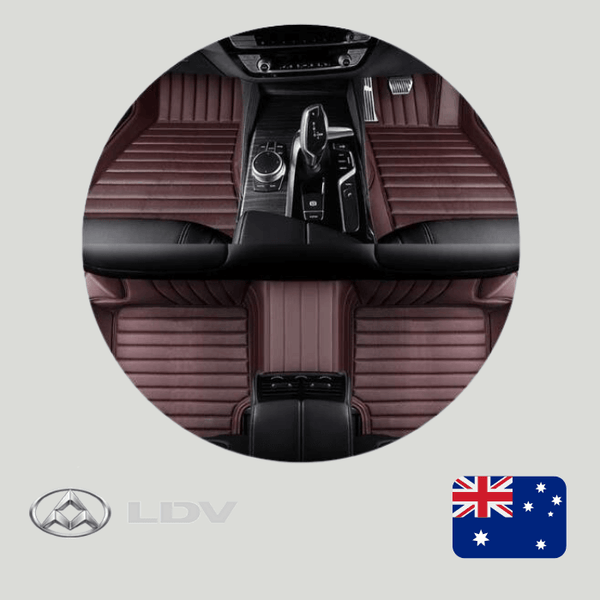 CarLux™ Custom Made Nappa PU Leather Car Floor Mats for LDV