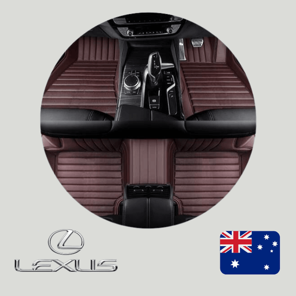 CarLux™ Custom Made Nappa PU Leather Car Floor Mats for Lexus