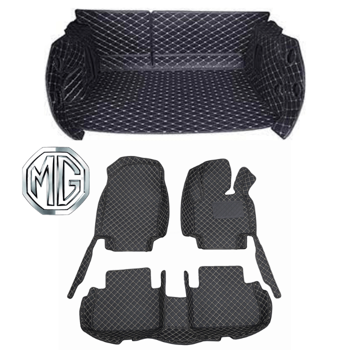 CarLux™ Complete Floor Protection Set: 3D Boot Liner and Car Mats For Your MG