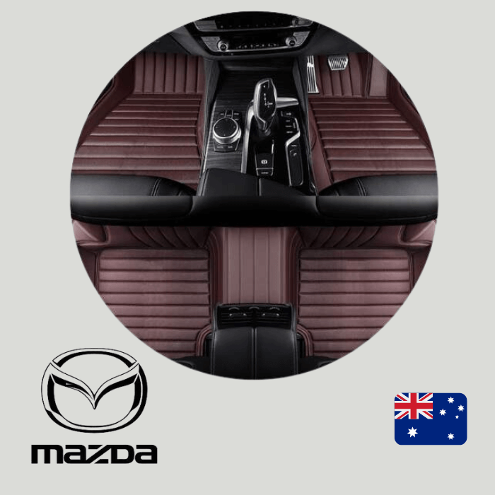 CarLux™  Custom Made Nappa PU Leather Car Floor Mats for Mazda