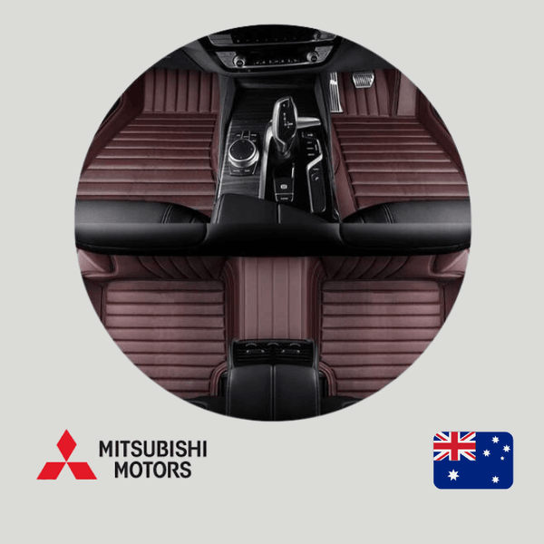 CarLux™ Custom Made Nappa PU Leather Car Floor Mats for Mitsubishi