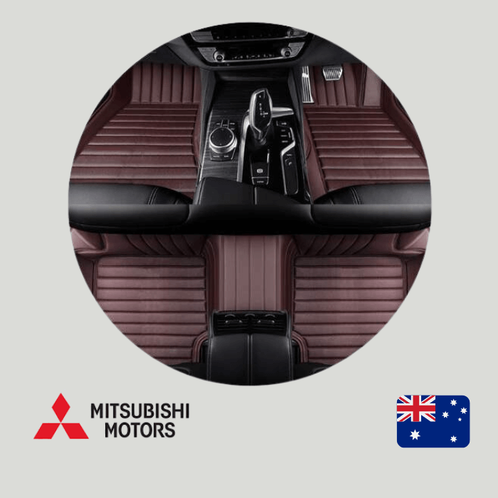 CarLux™  Custom Made Nappa PU Leather Car Floor Mats for Mitsubishi