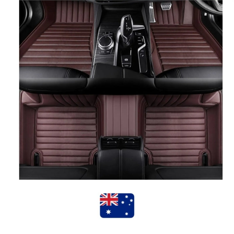 CarLux™  Custom Made Nappa PU Leather Car Floor Mats for Skoda Cars