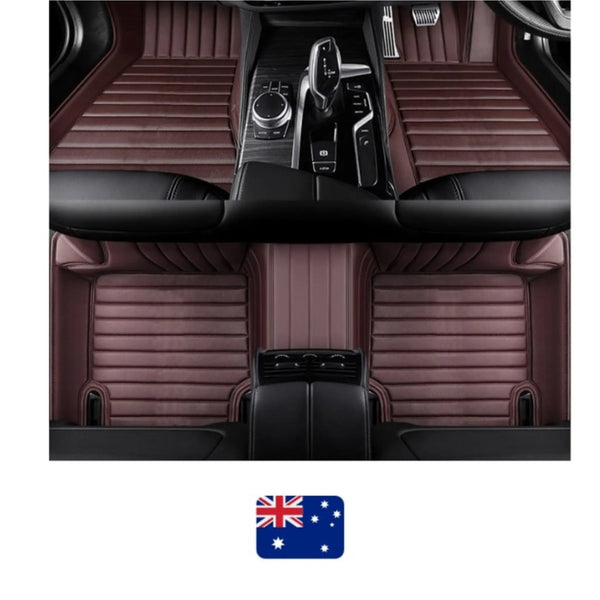 CarLux™ Custom Made Nappa PU Leather Car Floor Mats for Audi