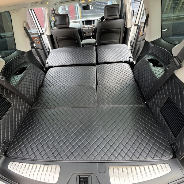 CarLux™  Custom Made Boot Liner For Nissan Patrol 7 Seats Y62 2012- Current