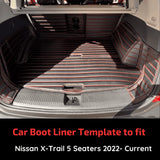 CarLux™ Custom Made Nappa PU Leather Trunk Boot Mats Liner For Nissan