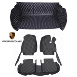 CarLux™ Complete Floor Protection Set: 3D Boot Liner and Car Mats For Your Porsche