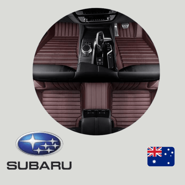 CarLux™ Custom Made Nappa PU Leather Car Floor Mats for Subaru