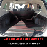 CarLux™ Custom Made Nappa PU Leather Trunk Boot Mats Liner For Subaru
