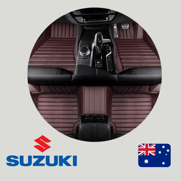 CarLux™ Custom Made Nappa PU Leather Car Floor Mats for Suzuki