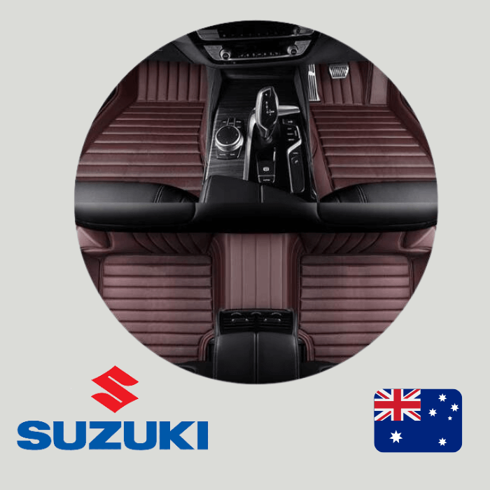 CarLux™ Custom Made Nappa PU Leather Car Floor Mats for Suzuki
