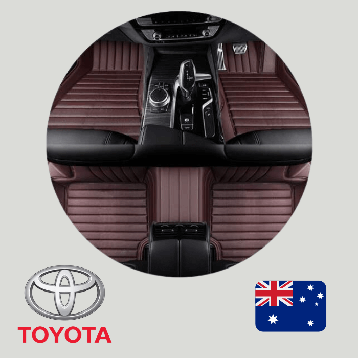 CarLux™ Custom Made Nappa PU Leather Car Floor Mats for Toyota