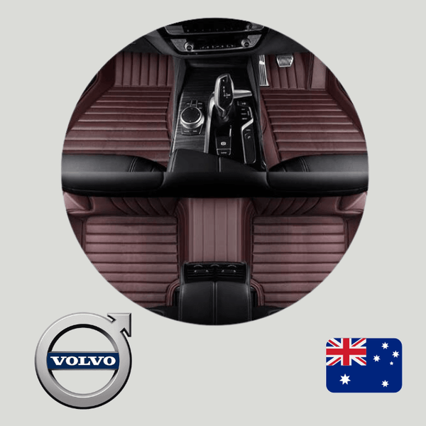 CarLux™ Custom Made Nappa PU Leather Car Floor Mats for Volvo